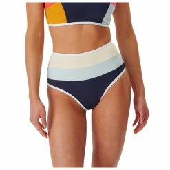 Rip Curl Womens Heat Wave Good Coverage High Rise Bikini Bottoms