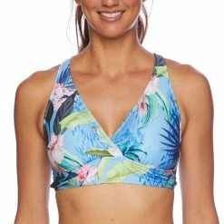 Next By Athena Womens Native Palms 25 Min Bikini Top