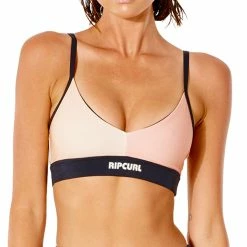 Rip Curl Womens Run Swim Surf Crop Sports Bra