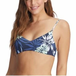 ROXY Womens Printed Beach Classics Athletic Triangle Bikini Top