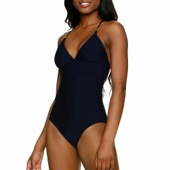 Helen Jon Womens Lattice Back One Piece Swimsuit
