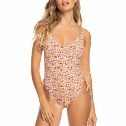Roxy Womens Printed Beach Classics One Piece Swimsuit