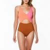 Sanctuary Womens Twist One Piece Swimsuit
