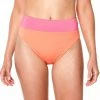 Sanctuary Womens Banded High Leg High Rise Bikini Bottoms