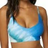 O'Neill ONeill Womens Women Of The Wave Middles Mid-Bralette Swim Top