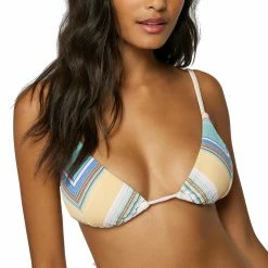 O'Neill ONeill Womens Baja Stripe Cayo Triangle Swim Top