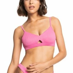 ROXY Womens Love The Cross Step Bralette Bikini Top