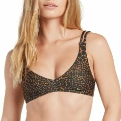 Volcom Womens Gone Wild V Neck Bikini Top