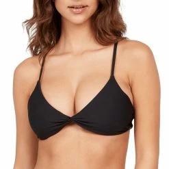 Volcom Womens Simply Seamless V Neck Bikini Top