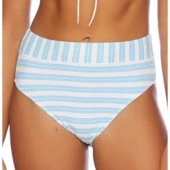 Splendid Womens Horizon Line High Leg Bikini Bottoms