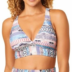 Next By Athena Women's Desert Sunrise Sports Bra Swim Top
