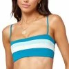 L*Space Womens Rebel Stripe Bikini Top