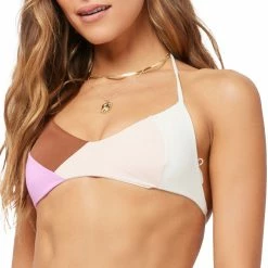 L*Space Womens Sea Glass Bikini Top