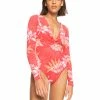 ROXY Womens Twist Long Sleeve UPF 50 One-Piece Swimsuit
