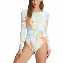 ROXY Womens Baby Long Sleeve UPF 50 One-Piece Swimsuit