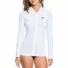Roxy Womens Essentials Long Sleeve Hooded Zipped Rashguard