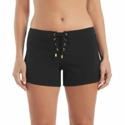 Helen Jon Womens 4" Lace-Up Boardshorts
