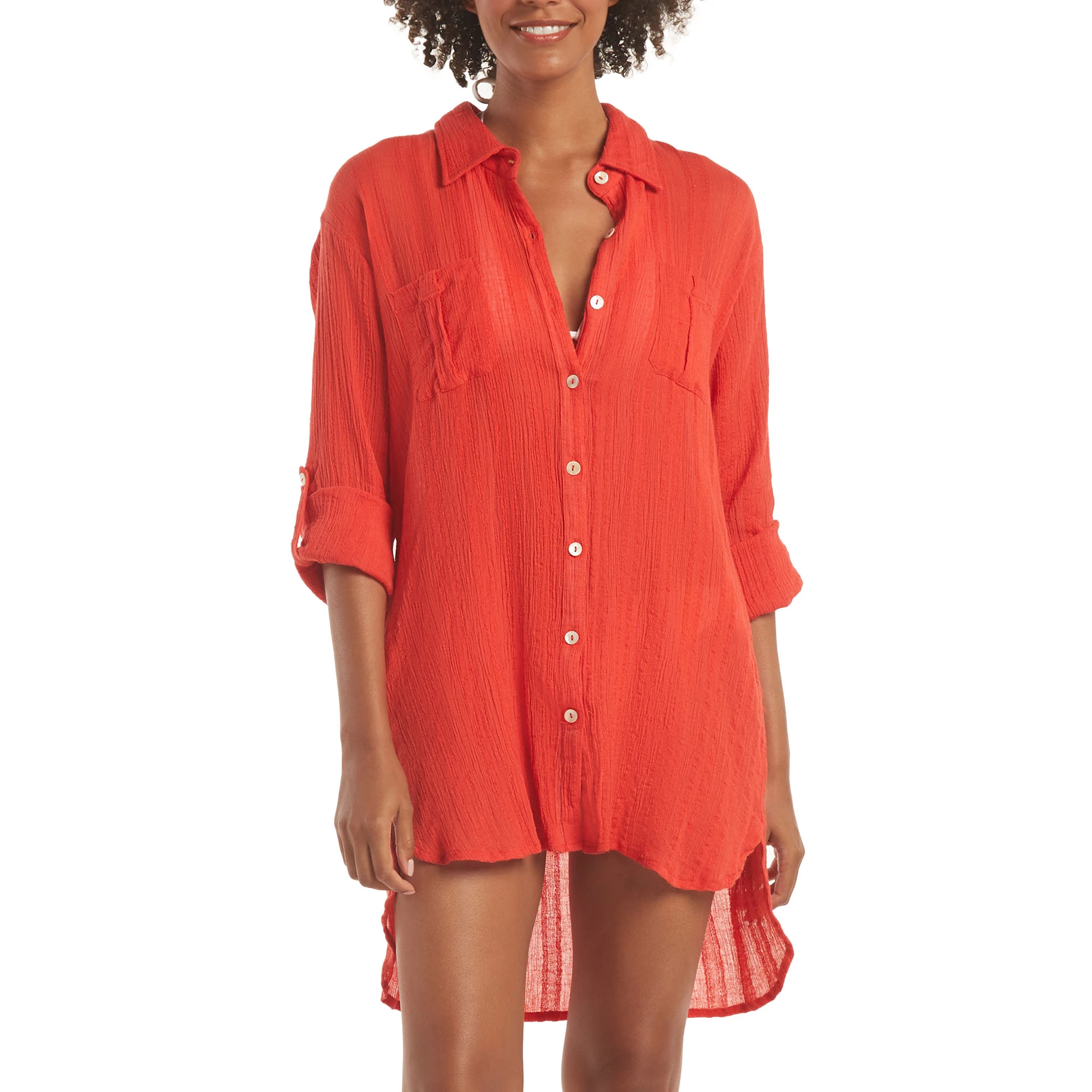 Helen Jon Womens Relaxed Shirt Dress - Image 3