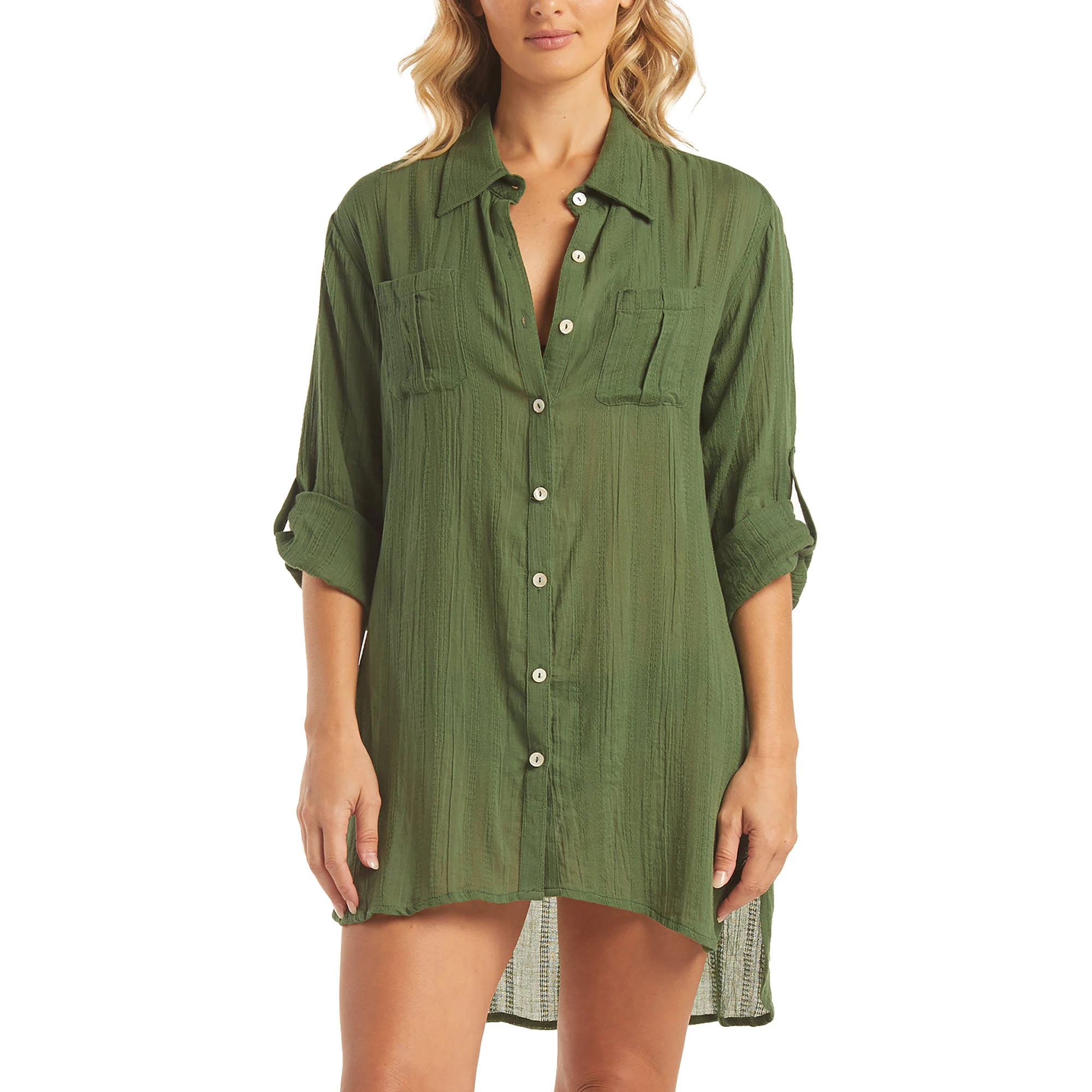 Helen Jon Womens Relaxed Shirt Dress - Image 11