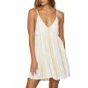 O'Neill ONeill Womens Saltwater Solids Stripe Tank Dress Cover Up