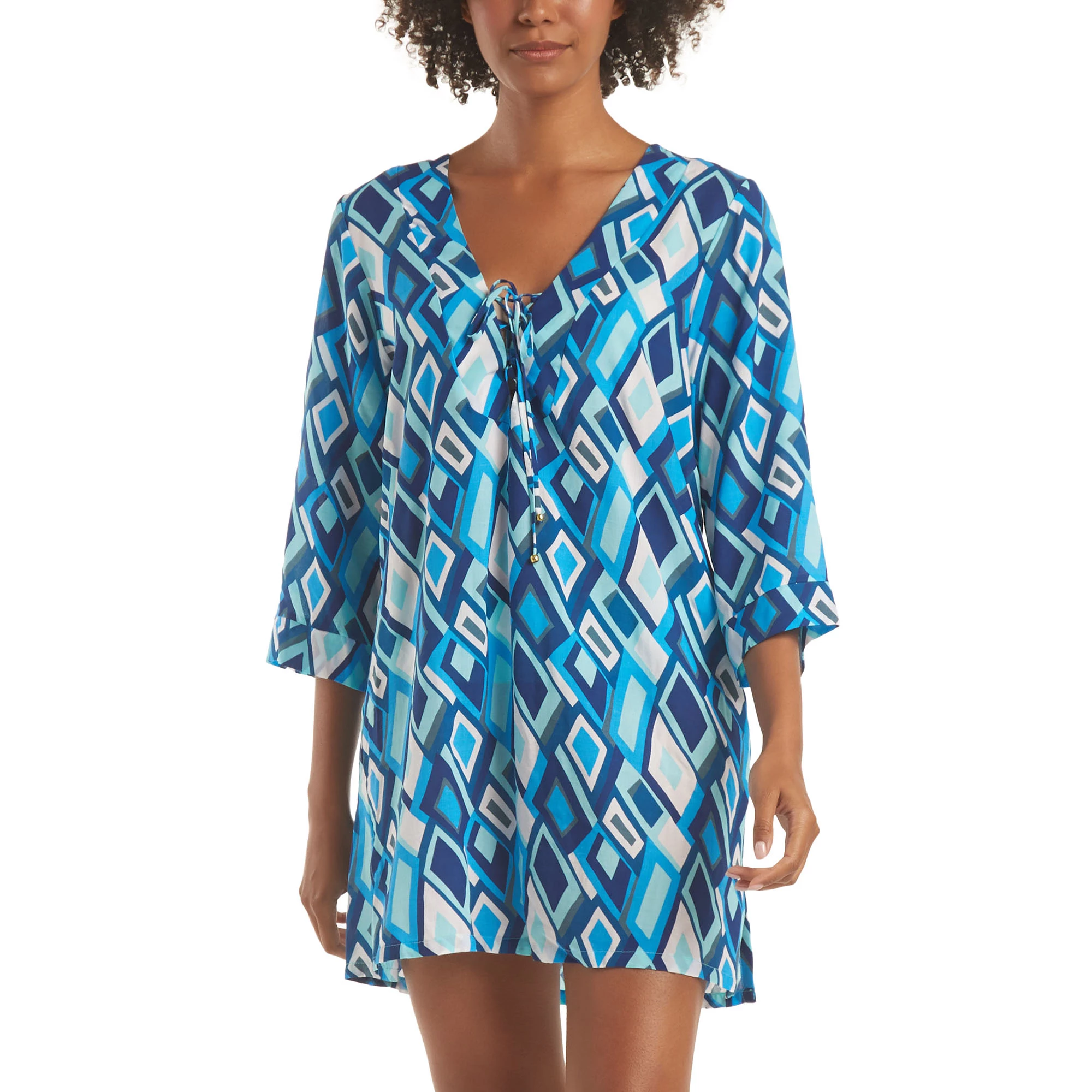 Helen Jon Womens Lace Front Tunic